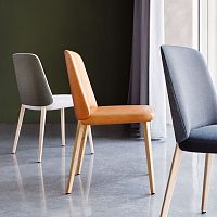 Contemporary dining chair BACK ME UPindoorfabricleather