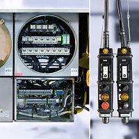 Electrically-operated crane control unit