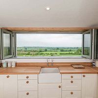 Wooden window aluminumPVCfolding