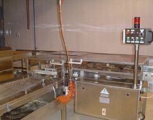 Cutting system for the food industry automatic