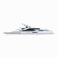 Cruising mega-yacht 55m