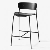 Contemporary bar chair PAVILION indoorfabricleather