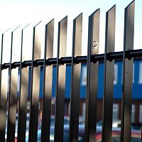 Bar fence FLAT INFILLfor public spacesmetal