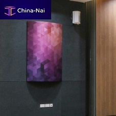 Ceiling acoustic panel CONVEXABSORBER®for wallin acoustic fabricrectangular