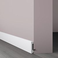 White baseboard SET-ONpolystyrenePVCrectangular