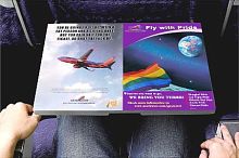 Aircraft placard advertising
