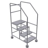 Mobile step ladder STLD series
