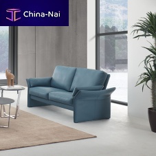 Contemporary sofa SEVILLAfabricleatherbrown