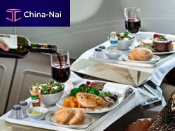 Aircraft cabin meal tray plastic