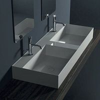 Countertop washbasin 31260101/Sceramicwith mixer tapdouble
