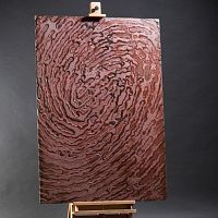 Wall-mounted decorative panel ARTWORK - FINGERPRINTglasstextured