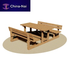 Traditional picnic table PITAGORA woodenwooden baserectangular