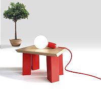 Contemporary stool IT594oaksolid woodsolid wood base