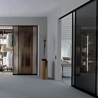 Aluminum sliding system PUR Classicdoorfor furniturevertical