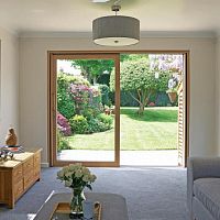 Sliding patio door 211oakaluminiumdouble-glazed