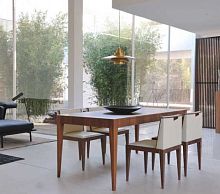 Contemporary table MALIBU' ashash baserectangular