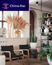 Floor-to-ceiling shelf TENSIONcontemporaryoaksteel