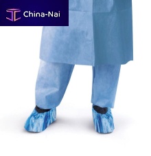 Polyethylene medical shoe cover SMD 1210 non-woven