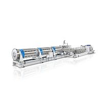 Plastic sheet extrusion line for pipesfor thermoplasticsfor foam sheets