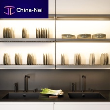 Wall-mounted shelf UPcontemporaryaluminumglass