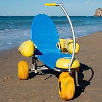 Manual wheelchair BluBeachbeachwith legrestwith headrest