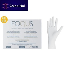 Latex gloves Foqus surgicalsterilebox of 50