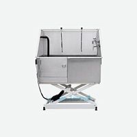 Floor-mounted grooming bathtub