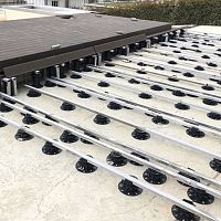 Metal raised access floor structure LIVING - FLOORINGhigh-resistanceoutdoor