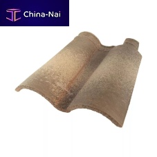 Interlocking roof tile 15DL barreledgedual-channel