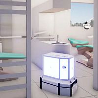 UVC disinfection robot cleaneR ozonemobileautomated