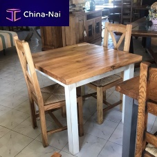 Contemporary bistro table T-47oakoak basesquare