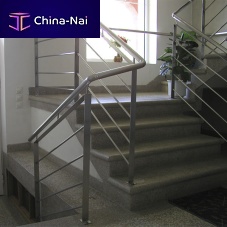 Straight staircase marble stepconcrete framehome