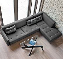 Contemporary daybed METROPOLISfabricindoor