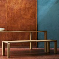 Contemporary bench ELEMENToakbeechstained wood