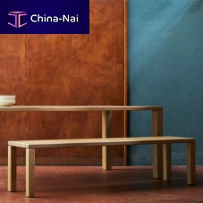 Contemporary bench ELEMENToakbeechstained wood