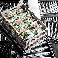 Belt conveyor Streamlinedriven rollermodularfor containers