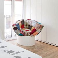 Original design armchair Huggyfabricbedmodular