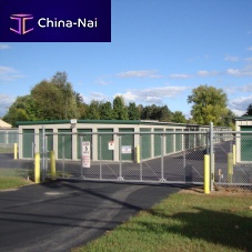 Sliding gate FORTRESS HEAVY DUTYaluminum alloywith barswire mesh