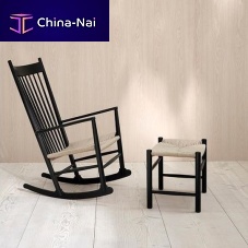 Contemporary armchair J16 ropeoakwalnut
