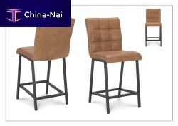 Contemporary bar chair WELLINGTONindoorfabricleather