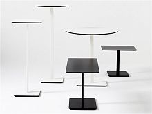 Contemporary high bar table PONOQlaminatelacquered metalsquare
