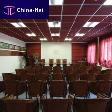 Natural cork suspended ceiling KONTROpanelsound-absorbingflame-retardant