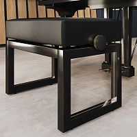 Contemporary piano stool RUFUSleatherglossy lacquered woodbeech