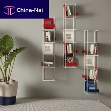 Modular bookcase LIBRO VERTICALEwall-mountedcontemporarylacquered metal