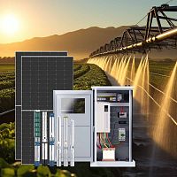 Solar-powered pumping system CISWPSimpellerwatermotor-driven