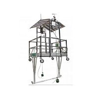 Work platform False Carliftingassemblyfor elevator shafts