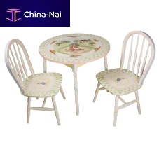 Traditional table and chair set ENCHANTED FOREST woodenchild'sround