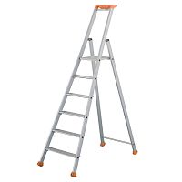 Pedestal-mount step ladder MP PROaluminum