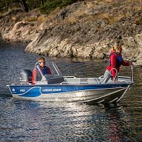 Outboard center console boat ARKIP 460side consoleskisport-fishing