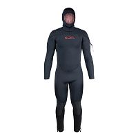 Commercial diving wetsuit MR976RH3-BLKfullhooded7 mm
